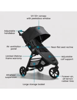 Baby Jogger City Mini GT2 - Opulent Black -Baby Supplies Store baby jogger city mini gt2 opulent black 8