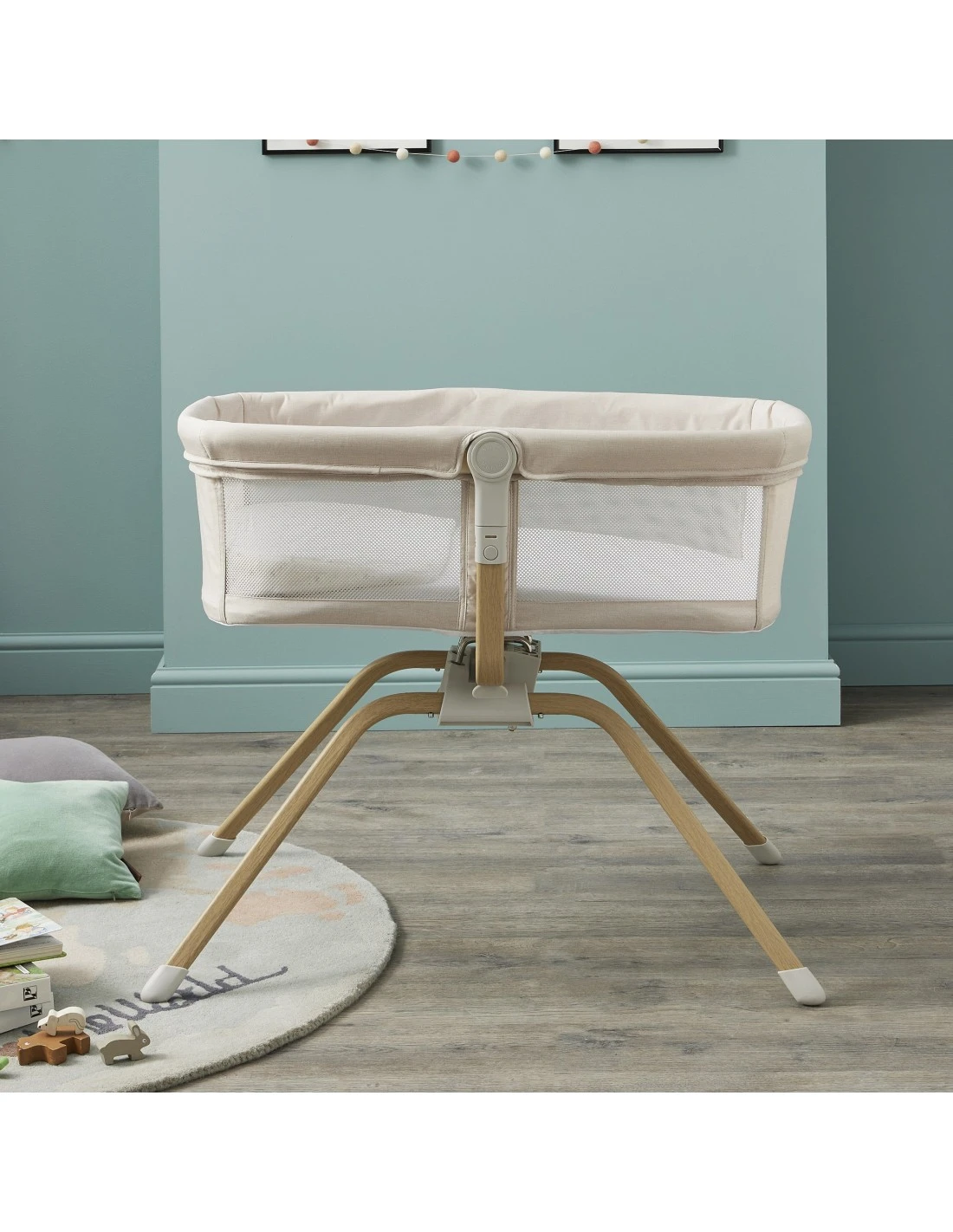 Babymore Air Motion Gliding Crib - Cream 3 Babymore Air Motion Gliding Crib - Cream