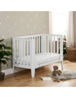 Babymore Iris Mini Cot Bed - White -Baby Supplies Store babymore iris mini cot bed white 2