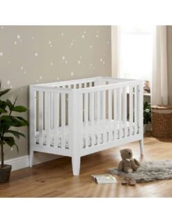 Babymore Iris Mini Cot Bed - White