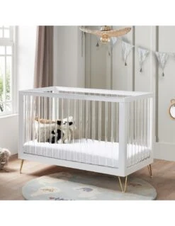 Babymore Kimi Mini Cot Bed - Acrylic