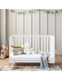 Babymore Kimi Mini Cot Bed - White 9 Babymore Kimi Mini Cot Bed - White -Baby Supplies Store babymore kimi mini cot bed white 2