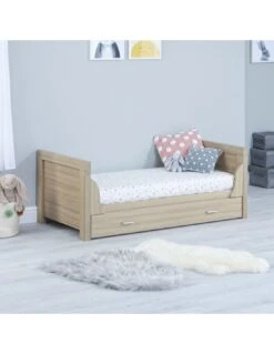 Babymore Luno Cot Bed With Drawer - Oak -Baby Supplies Store babymore luno cot bed with drawer oak 2