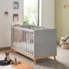 Babymore Mona Cot Bed - Grey -Baby Supplies Store babymore mona cot bed grey