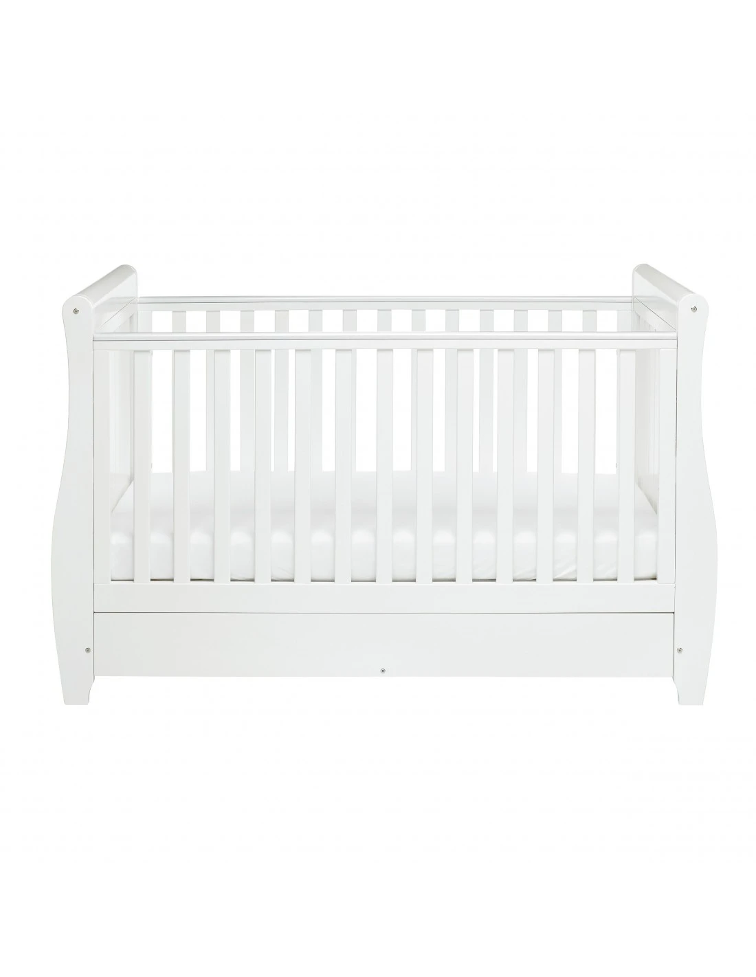 Babymore Stella Sleigh Cot Bed - White 8 Babymore Stella Sleigh Cot Bed - White - Image 6