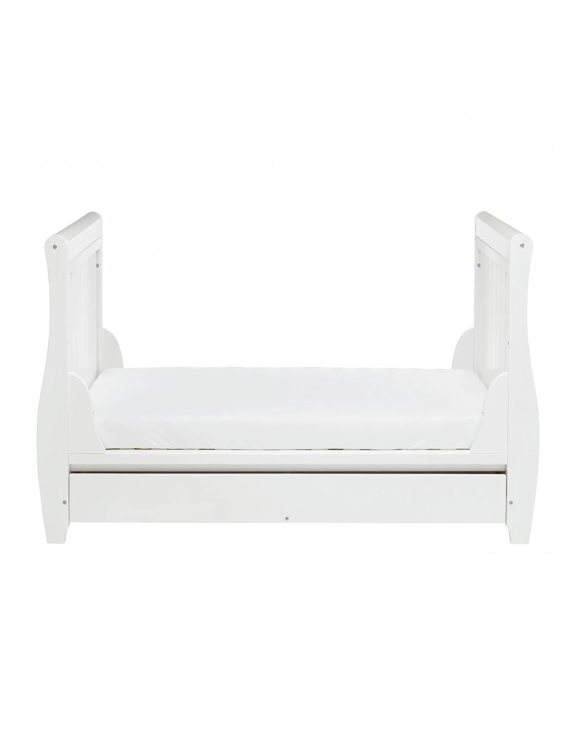 Babymore Stella Sleigh Cot Bed - White 10 Babymore Stella Sleigh Cot Bed - White - Image 8