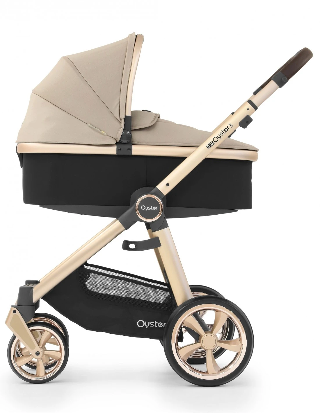 BabyStyle Oyster 3 Luxury 7 Piece Bundle With Maxi-Cosi CabrioFix ISize Car Seat - Champagne 4 BabyStyle Oyster 3 Luxury 7 Piece Bundle With Maxi-Cosi CabrioFix ISize Car Seat - Champagne - Image 2