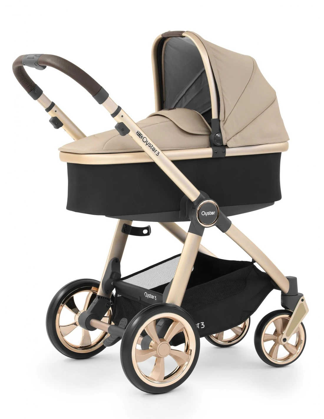 BabyStyle Oyster 3 Luxury 7 Piece Bundle With Maxi-Cosi CabrioFix ISize Car Seat - Champagne 5 BabyStyle Oyster 3 Luxury 7 Piece Bundle With Maxi-Cosi CabrioFix ISize Car Seat - Champagne - Image 3