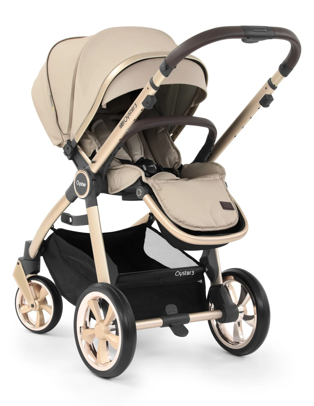 BabyStyle Oyster 3 Luxury 7 Piece Bundle With Maxi-Cosi CabrioFix ISize Car Seat - Champagne 7 BabyStyle Oyster 3 Luxury 7 Piece Bundle With Maxi-Cosi CabrioFix ISize Car Seat - Champagne - Image 5