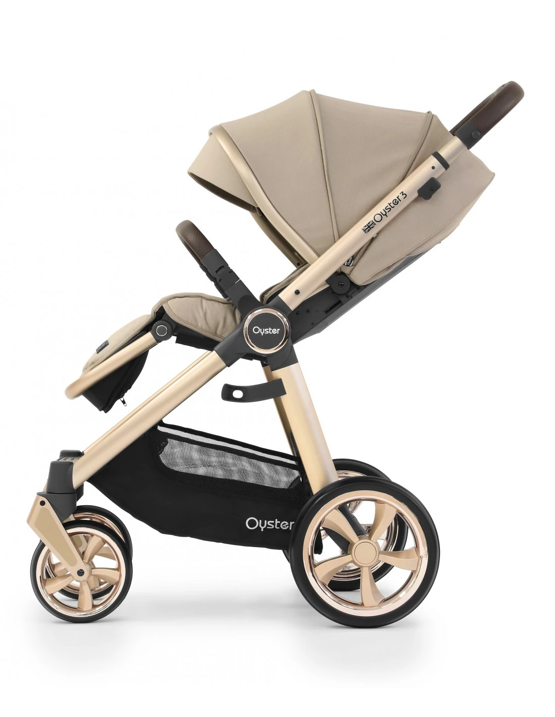 BabyStyle Oyster 3 Luxury 7 Piece Bundle With Maxi-Cosi CabrioFix ISize Car Seat - Champagne 9 BabyStyle Oyster 3 Luxury 7 Piece Bundle With Maxi-Cosi CabrioFix ISize Car Seat - Champagne - Image 7