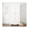 CuddleCo Clara Wardrobe - White -Baby Supplies Store cuddleco clara wardrobe white
