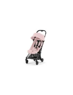 Cybex Coya Stroller - Black/Peach Pink -Baby Supplies Store cybex coya stroller blackpeach pink 2