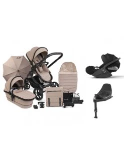 ICandy Peach 7 Bundle With Cybex Cloud T Car Seat & Base T - Cookie