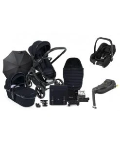 ICandy Peach 7 Bundle With Maxi-Cosi CabrioFix ISize Car Seat & Base - Black