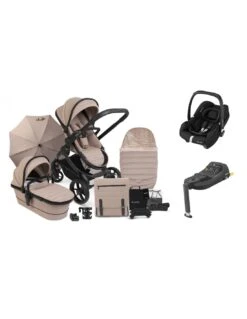ICandy Peach 7 Bundle With Maxi-Cosi CabrioFix ISize Car Seat & Base - Coookie