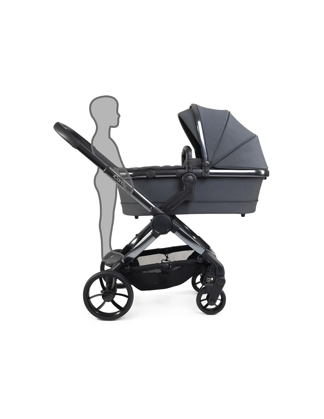 ICandy Peach 7 Bundle With Maxi-Cosi CabrioFix ISize Car Seat & Base - Dark Grey 5 ICandy Peach 7 Bundle With Maxi-Cosi CabrioFix ISize Car Seat & Base - Dark Grey - Image 3