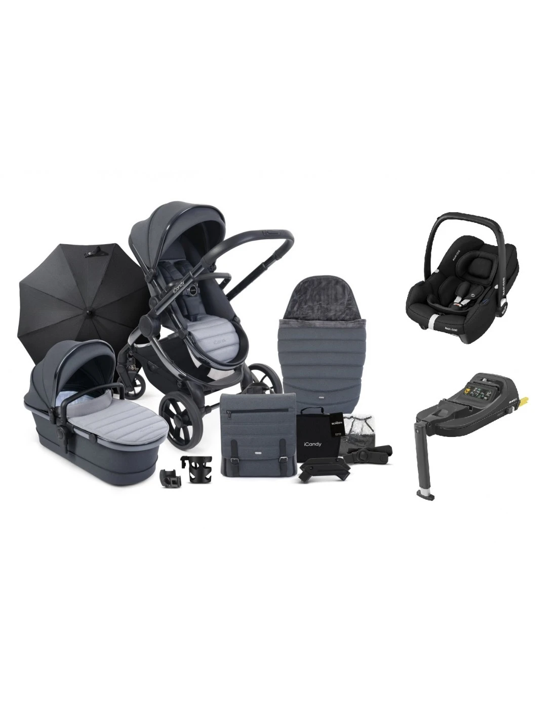 ICandy Peach 7 Bundle With Maxi-Cosi CabrioFix ISize Car Seat & Base - Truffle 3 ICandy Peach 7 Bundle With Maxi-Cosi CabrioFix ISize Car Seat & Base - Truffle