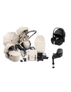 ICandy Peach 7 Bundle With Maxi-Cosi Pebble 360 Pro Car Seat & Base - Biscotti