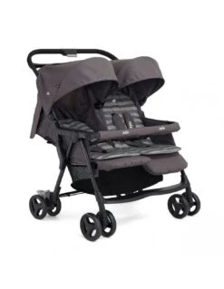 Joie Aire Twin - Dark Pewter (inc Footmuffs)