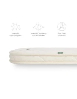 Little Green Sheep Natural Moses Basket Mattress - 28x74cm -Baby Supplies Store little green sheep natural moses basket mattress 28x74cm 3