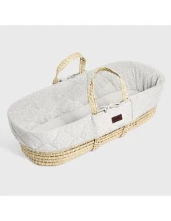 Little Green Sheep Natural Quilted Moses Basket & Stand - Dove Rice -Baby Supplies Store little green sheep natural quilted moses basket stand dove rice 3