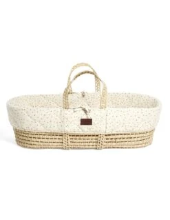 Little Green Sheep Natural Quilted Moses Basket & Stand - Linen Rice -Baby Supplies Store little green sheep natural quilted moses basket stand linen rice 5