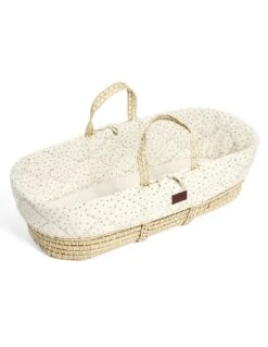 Little Green Sheep Natural Quilted Moses Basket & Stand - Linen Rice -Baby Supplies Store little green sheep natural quilted moses basket stand linen rice 6