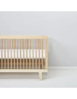 Little Green Sheep Organic Fitted Cot Sheet - White -Baby Supplies Store little green sheep organic fitted cot sheet white 2