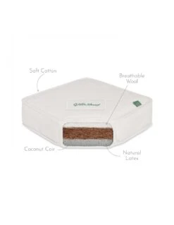 Little Green Sheep Twist Natural Cot Bed Mattress - 70x132cm (Boori) -Baby Supplies Store little green sheep twist natural cot bed mattress 70x132cm boori 2