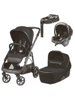 PEG PEREGO Peg-Perego Veloce 3in1 Bundle 1 - Liquorice (with Lounge Car Seat & Base)