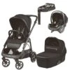 PEG PEREGO Peg-Perego Vivace 3in1 Bundle 1 - Liquorice (with Lounge Car Seat & Base) -Baby Supplies Store peg perego vivace 3in1 bundle 1 liquorice with lounge car seat base