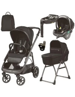PEG PEREGO Peg-Perego Vivace 3in1 Bundle 2 - Liquorice (car Seat, Base & Accessories)