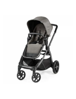 PEG PEREGO Peg-Perego Yspi 3in1 Travel System - City Grey (with Lounge Car Seat) -Baby Supplies Store peg perego yspi 3in1 travel system city grey with louge car seat 4