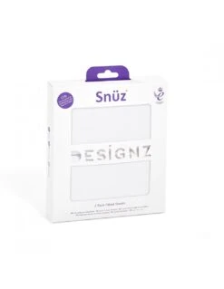 Snuz Crib 2 Pack Of Fitted Sheets - White
