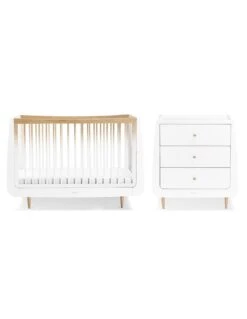 SnuzKot Skandi 2 Piece Furniture Set - Ombre (Cot & Changer)