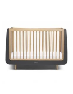 SnuzKot Skandi 2 Piece Furniture Set - Slate (Cot & Changer) -Baby Supplies Store snuzkot skandi 2 piece furniture set slate cot changer 6