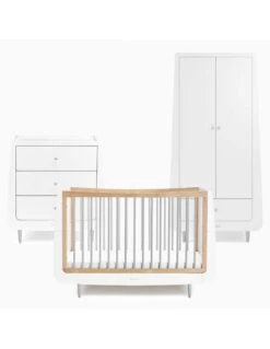 SnuzKot Skandi 3 Piece Nursery Furniture Set - Grey