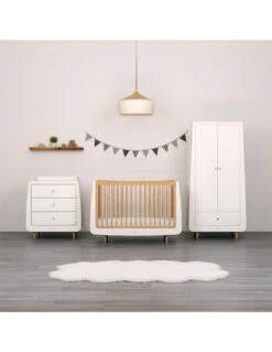 SnuzKot Skandi 3 Piece Nursery Furniture Set - Natural -Baby Supplies Store snuzkot skandi 3 piece nursery furniture set natural 2