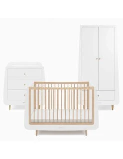SnuzKot Skandi 3 Piece Nursery Furniture Set - Natural