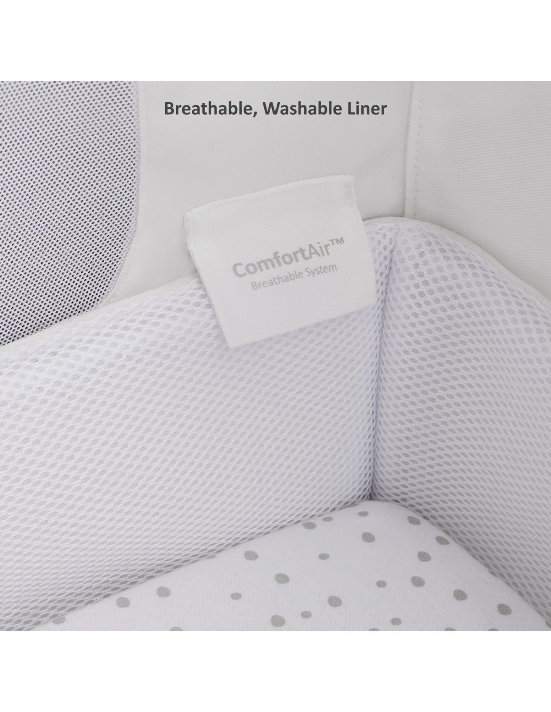 SnuzPod⁴ Bedside Crib - White (inc. Mattress) 9 SnuzPod⁴ Bedside Crib - White (inc. Mattress) - Image 7