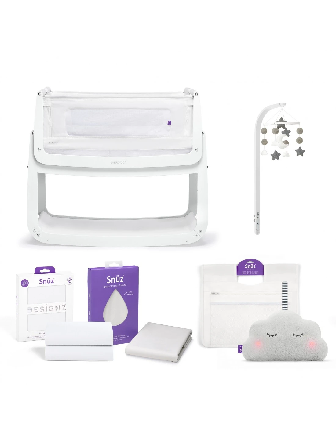 SnuzPod⁴ Complete Bundle - White 3 SnuzPod⁴ Complete Bundle - White